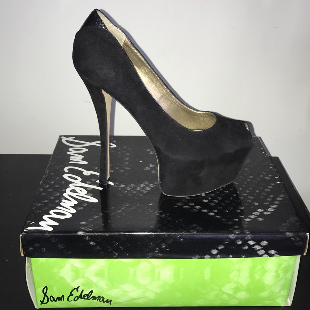 Sam Edelman Alexa Peep Toe Platform Heels